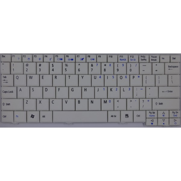 Клавиатура за Acer Aspire One ZG5 ZG8 D150 D250 KAV10 KAV60 Бяла US