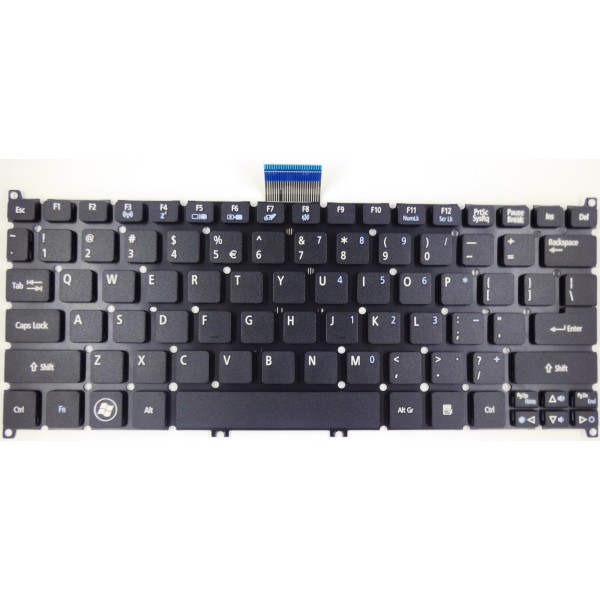 Клавиатура за Acer Aspire One 725 756 Aspire S3-331 S3-371 S3-391 S5-391 B113-E B113-M V5-121 V5-131 V5-132 V5-132P V5-171 TravelMater B1 Черна без рамка US