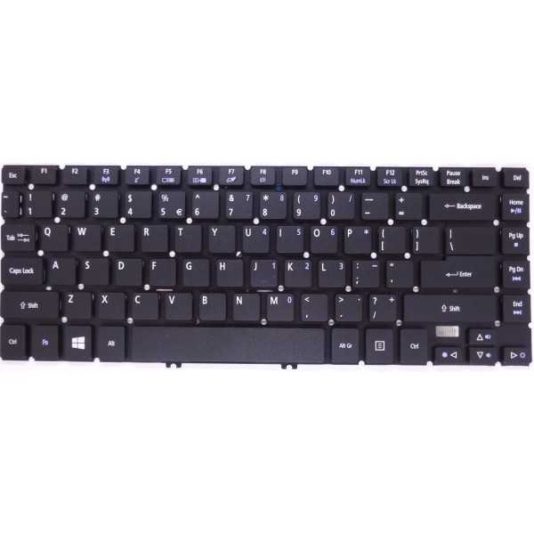 Клавиатура за Acer Aspire V5-431 V5-471 V7-481 V7-482 M5-481 Черна без рамка
