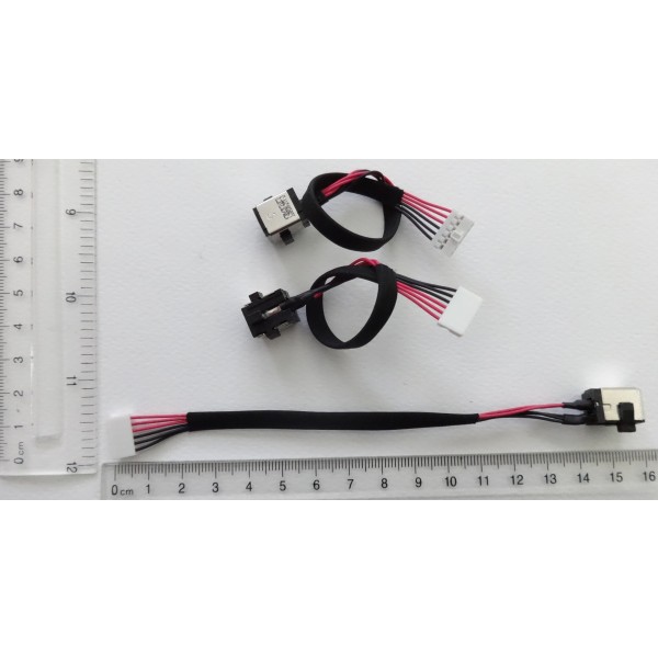 Букса / dc jack за Asus K55 K55A U57 U57A вътрешен пин 2.5mm с кабел