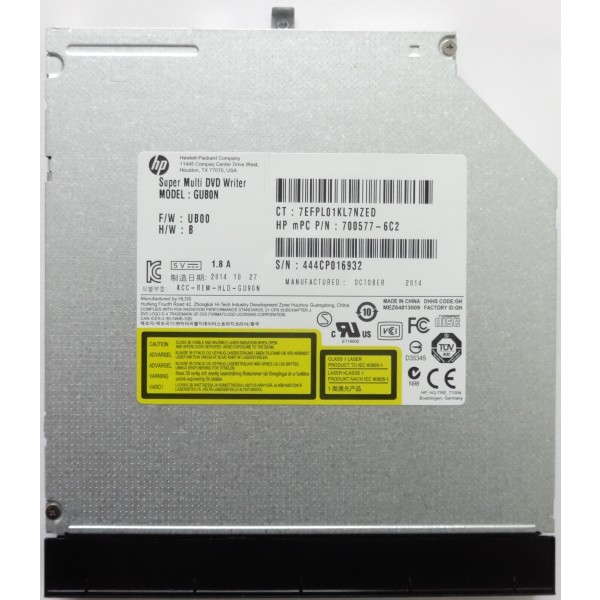 DVD устройство LG GUB0N SATA за HP 250 G3 15-G000 15-R000 15-S000 15-H000 15T-R000