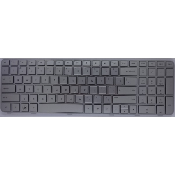 Клавиатура за HP Pavilion DV6-6000 DV6-6100 DV6-6200 DV6-6090US Сива със Сива рамка