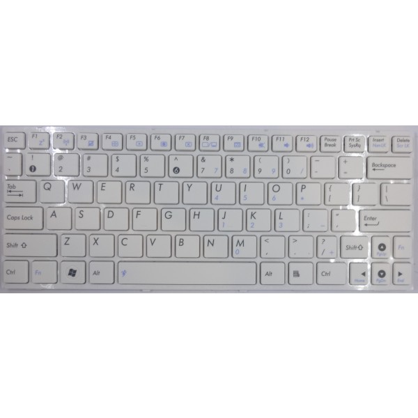 Клавиатура за Asus EEE PC 1005PEB 1005PE 1005PE-B Бяла рамка | 9Z.N4QSU.01D