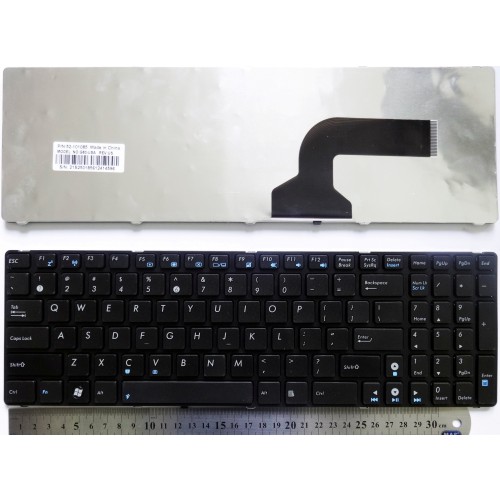Клавиатура за Asus A52 G51 G60 U50 UL50 W90 X75 Черна с черна рамка