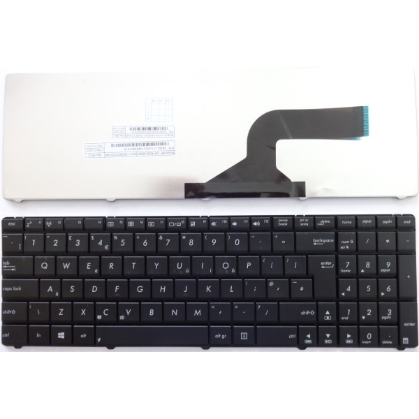 Клавиатура за Asus X52 X54 X55 X61 X73 X75 N50 N53 Голям Ентър UK