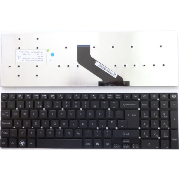 Клавиатура за Packard Bell TS11 TS13 TS44 LS11 LS13 LS44 TV44 Gateway NV55 NV77 Голям ентър UK