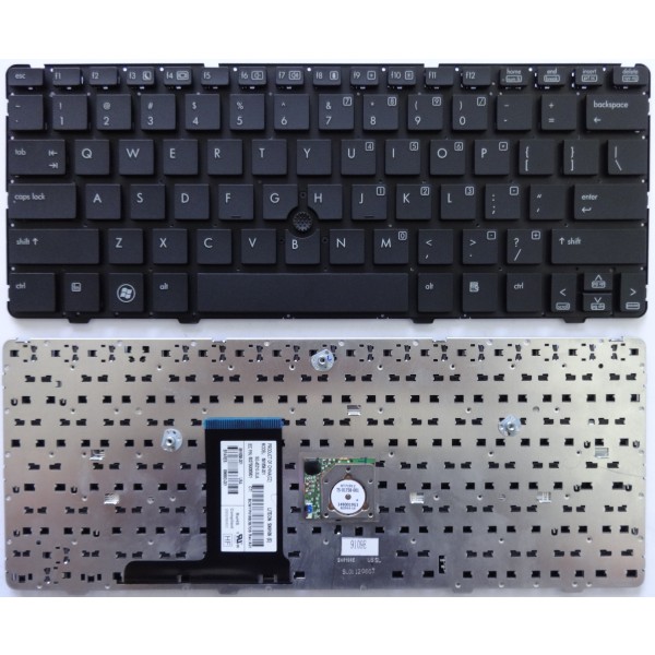 Клавиатура за HP 2560P Черна без Рамка с Пойнт Стик