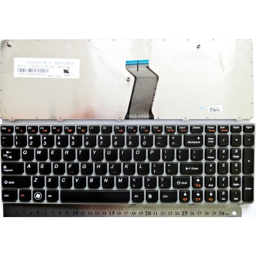 Клавиатура за Lenovo Ideapad G570 G575 Z560 Z560A Z565 Z565A сива рамка