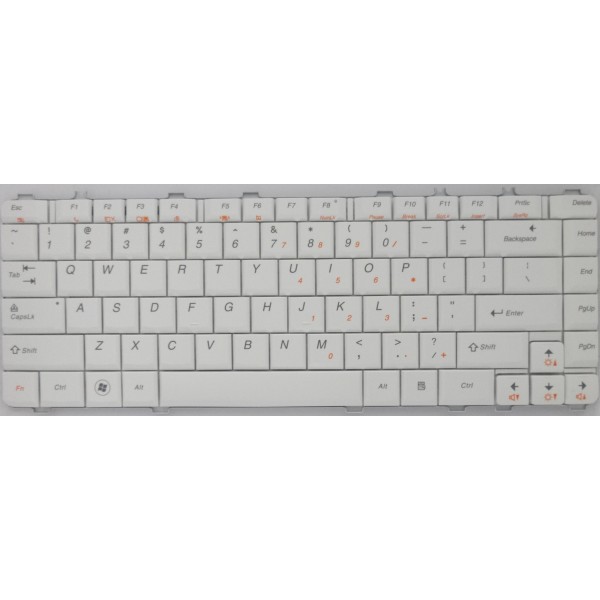 Клавиатура за Lenovo Ideapad Y450 Y450A Y450G Y550 Y550A Бяла