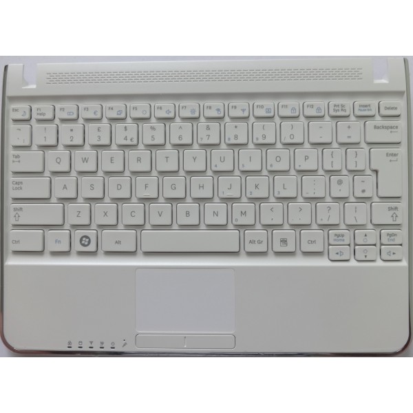 Клавиатура за SAMSUNG N210 WHITE Keyboard Palmrest Touch PAD Loudspeaker UK