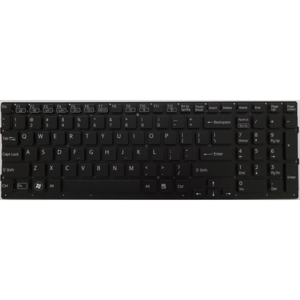 Клавиатура за Sony Vaio VPC-CB17 за моделите с подсветка Черна