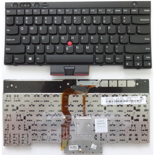 Клавиатура за Lenovo ThinkPad T430 T530 X230 Черна US за Win8