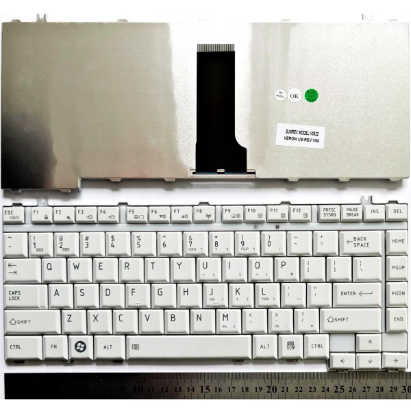 Клавиатура за Toshiba M300 L455D A200 A205 A210 A215 A300 A305 L300 L305 L305D Бяла