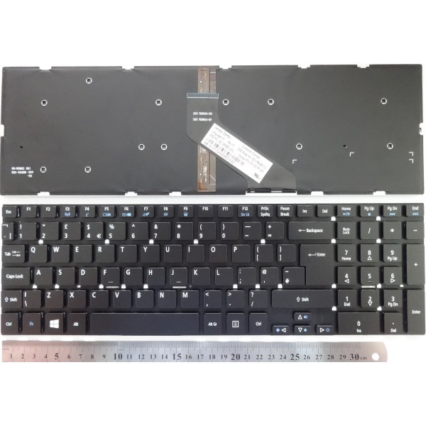 Клавиатура за Acer 5755G 5830 5830T E1-532P E1-570 E1-572 V3-551 V3-571 Черна без Рамка за подсветка UK