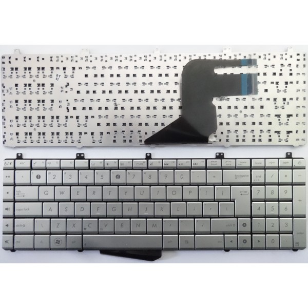 Клавиатура за Asus N55 Сребърна