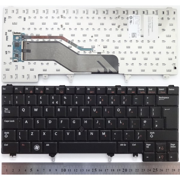Клавиатура за Dell Latitude E6420 E5420 E6220 E6320 E6430 Черна с пойнт стик с Голям Ентър UK