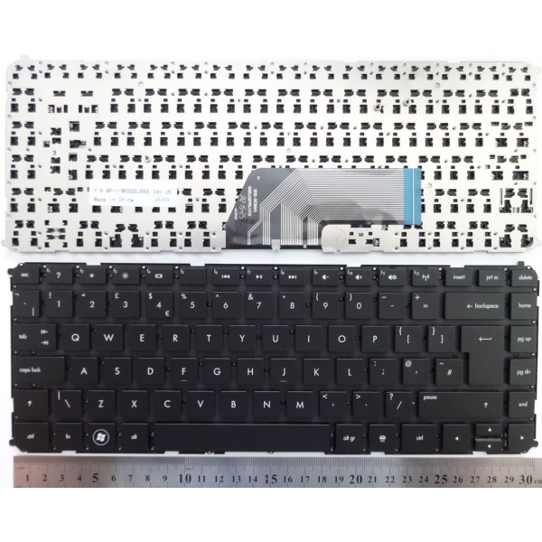 Клавиатура за HP ENVY4-1000 ENVY6-1000 Черна без рамка и фолио с голям ентър UK - MP-11M66GB1618