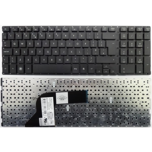 Клавиатура за HP Probook 4510S 4515S 4700 4710S 4750S без рамка с Голям Ентър UK