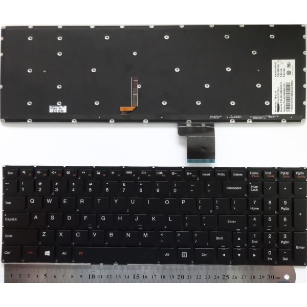 Клавиатура за LENOVO S510 S510P Черна с подсветка без рамка