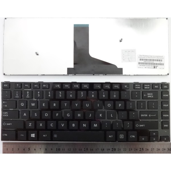 Клавиатура за Toshiba L40-A Черна гланцова рамка за Win8