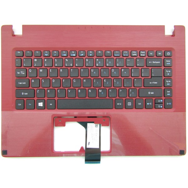 Червен Palmrest US за Acer Aspire A114-31 A314-31 c черна клавиатура | 6B.GQAN7.028