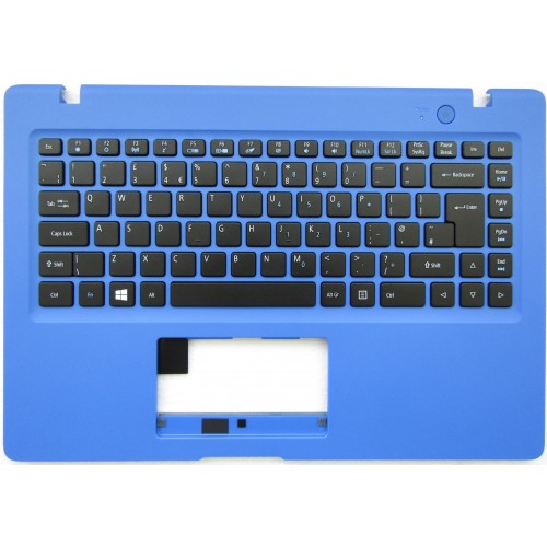 Клавиатура за Acer Aspire AO1-431 Черна със Син Palmrest UK