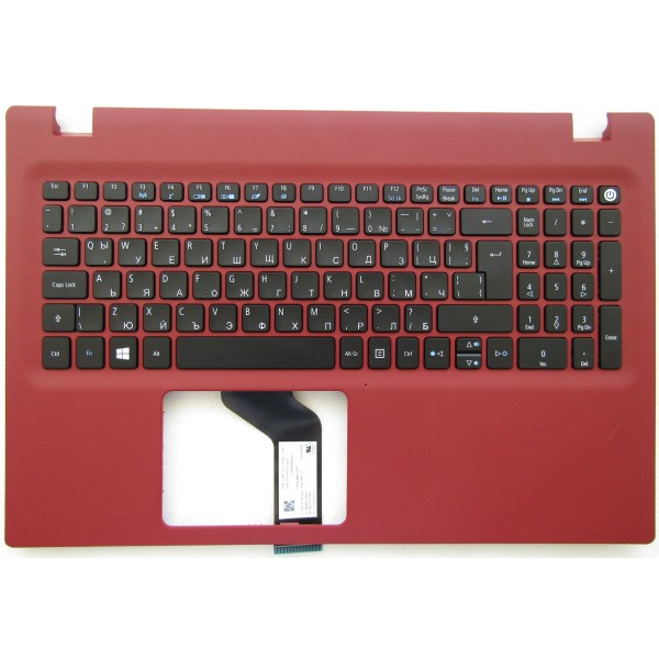 Клавиатура за Acer Aspire E5-532 E5-522 E5-552 E5-573 Черна с червен Palmrest Оригинална Кирилица BG | 6B.MYXN7.005
