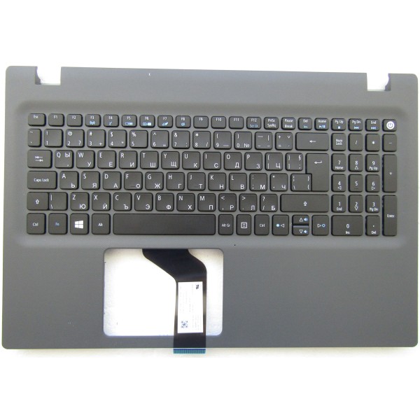 Клавиатура за Acer Aspire E5-522 E5-532 E5-552G E5-573 Черна със Сив Palmrest Оригинална Кирилица BG | 6B.MVRN7.005