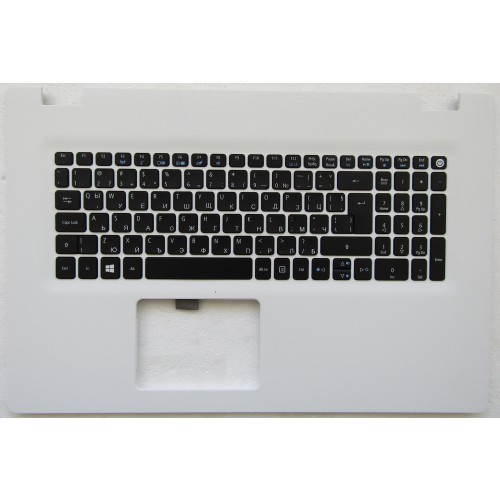 Клавиатура за Acer Aspire E5-722 E5-752G E5-772G E5-773G Черна с Бял Palmrest Оригинална Кирилица BG