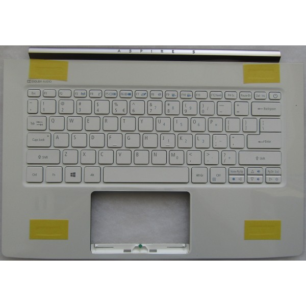 Бял Palmrest US за Acer Aspire S5-371 S5-371T c черна клавиатура с подсветка | 6B.GCJN2.001