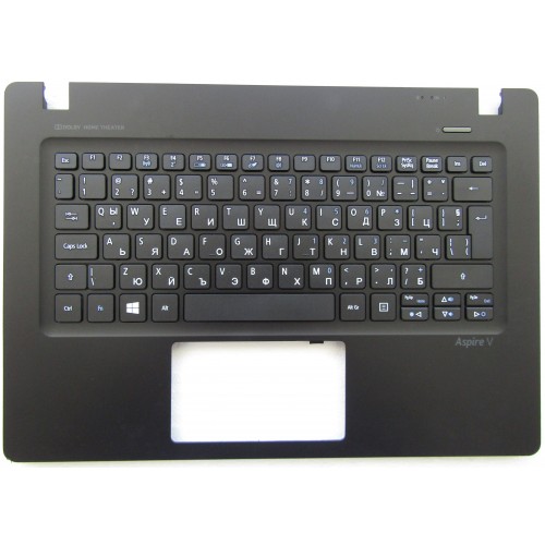 Клавиатура за Acer Aspire V3-371 V3-331 Черна с Черен Palmrest Оригинална Кирилица BG