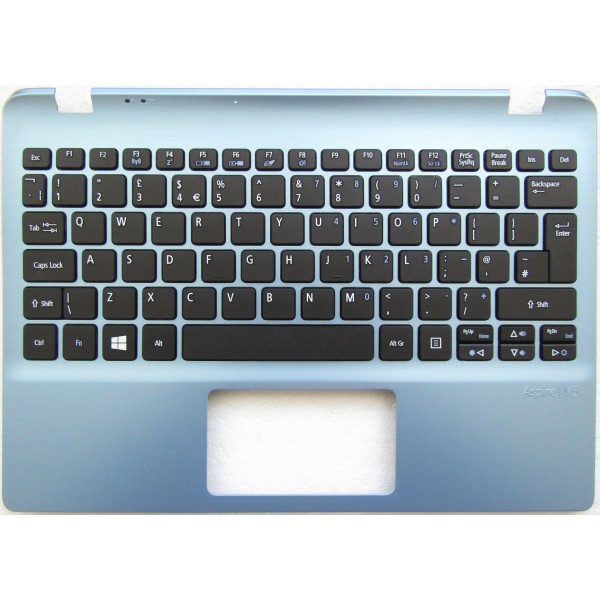 Син Palmrest UK за Acer Aspire V5-122P V5-132P c черна клавиатура | 60.M90N1.026