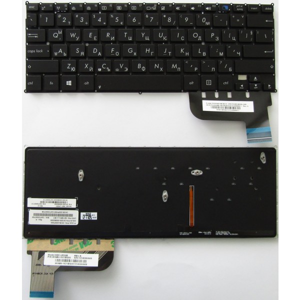 Клавиатура за Asus TAICHI 21 Черна Ентър на един ред Фабрична Кирилица BG
