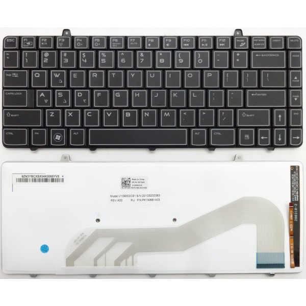 Клавиатура за Dell Alienware M11x R1 R2 R3 Черна с подсветка (core 2)