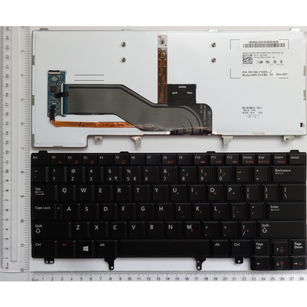 Клавиатура за Dell Latitude E6420 E5420 E6220 E6320 E6430 Черна без пойнт стик с Подсветка Win8 