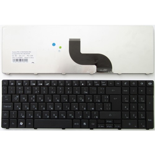 Клавиатура за Packard Bell PEW96 EasyNote LE11 Gateway NV59 NV79 Q5WTC Z5WT1 V5WT2 | Голям Ентър | Фабрична Кирилица | BG