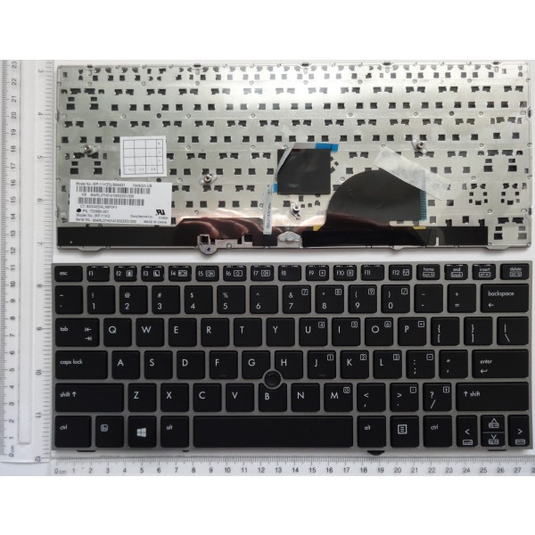Клавиатура за HP 2170P Черна със сива рамка с поинт стик Win8 