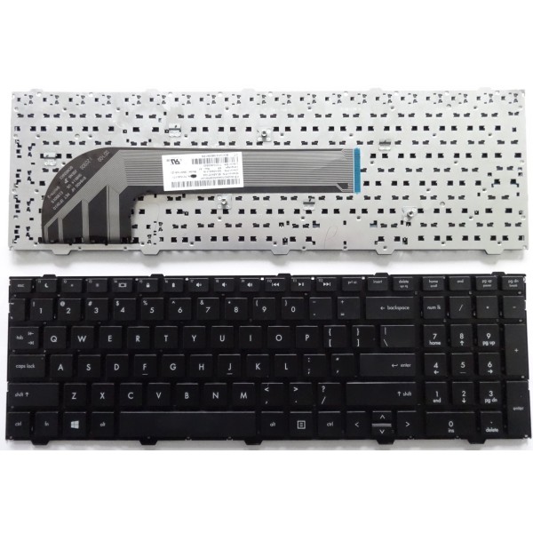 Клавиатура за HP Probook 4740S 4540S 4545S Черна без рамка Win8 US