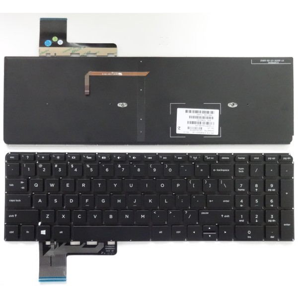 Клавиатура за HP ENVY M6-K Черна без рамка с подсветка за Win8