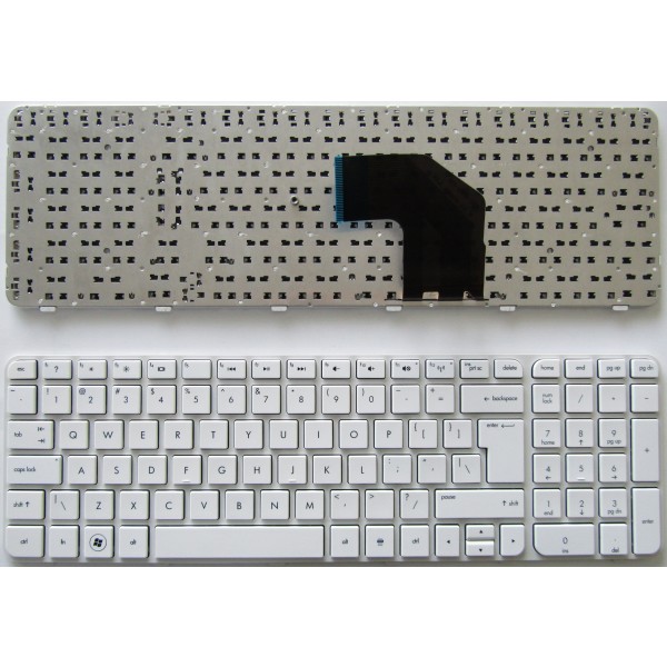 Клавиатура за HP G6-2000 Бяла с Бяла Рамка | Голям Ентър UI