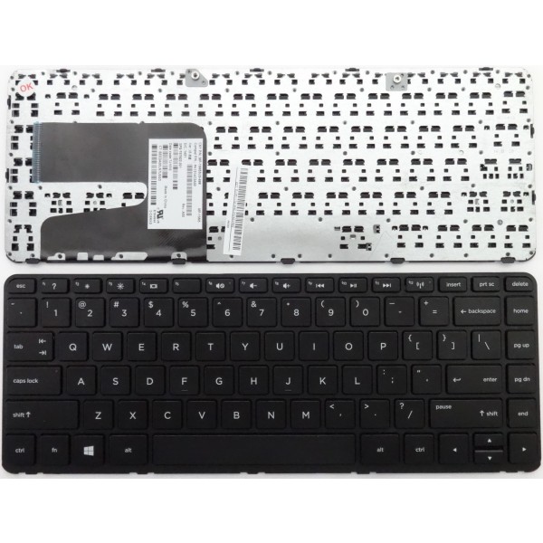 Клавиатура за HP Pavilion 14-N 14-n010ax 14-n027tx Черна с черна рамка за Win8