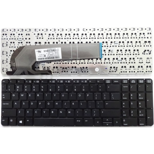 Клавиатура за HP ProBook 455 G1 | 455 G2 | 450 G0 | 450 G1 | 450 G2 | Черна без рамка и фолио с Ентър на един ред US
