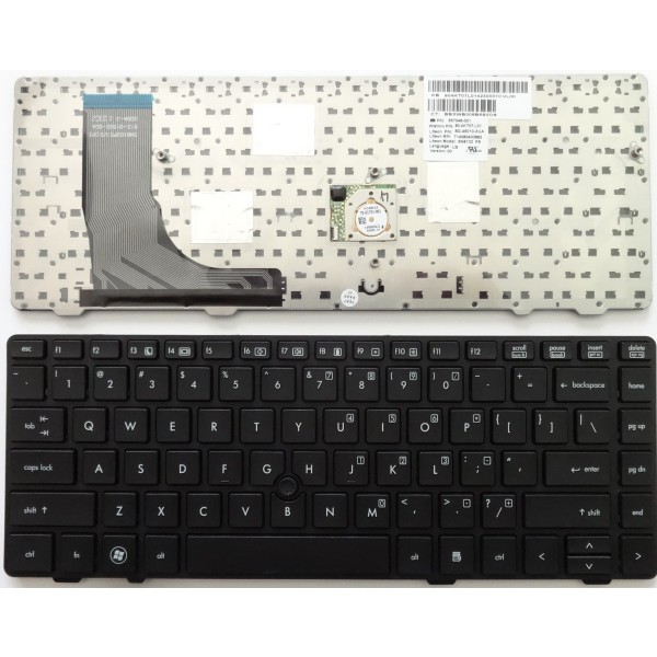 Клавиатура за HP ProBook 6360B Черна с рамка с поинт стик Версия 1