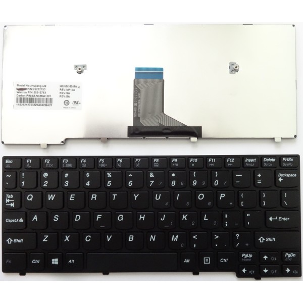 Клавиатура за Lenovo K2450 Черна с черна рамка Win8