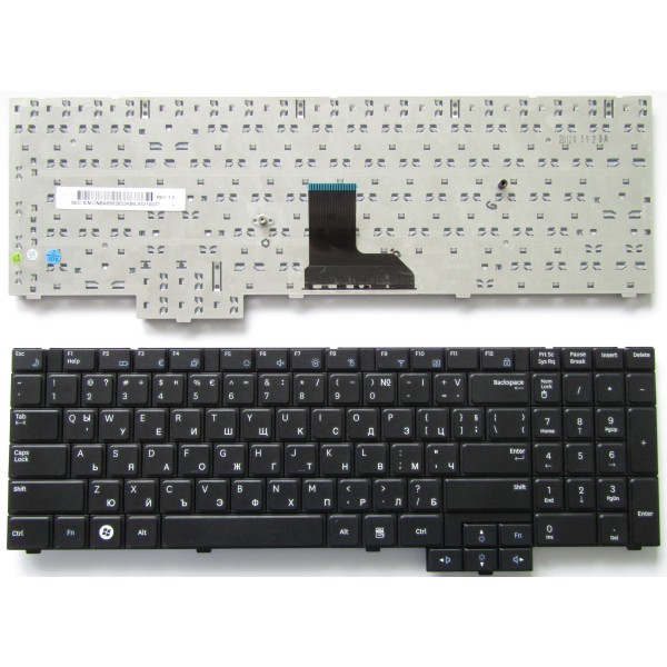 Клавиатура за SAMSUNG R517 R523 R528 R530 P580 R618 R620 Черна с Фабрична Кирилица BG