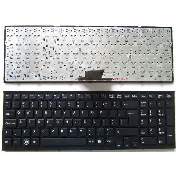 Клавиатура за Sony SONY VPC-EB PCG-71211M PCG-71212M PCG-71213M Черна с Рамка Голям Ентър UI
