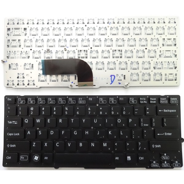 Клавиатура за Sony VPC-SD VPC-SB Черна за версията с подсветка