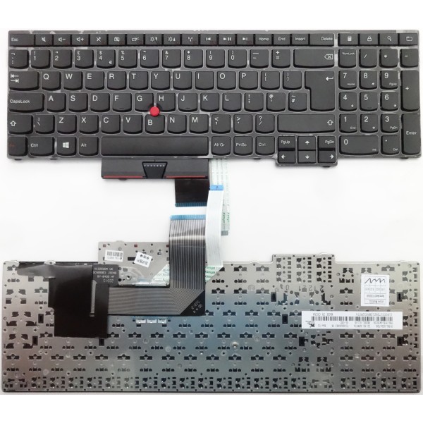 Клавиатура за Lenovo ThinkPad E530 E530C E535 E545 Черна Голям Ентър UK