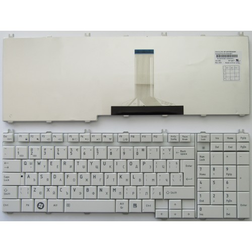 Клавиатура за Toshiba A500 L500 L350 A505 P200 P300 P505 L355 L500D X205 F501 Бяла С Фабрична Кирилица | BG