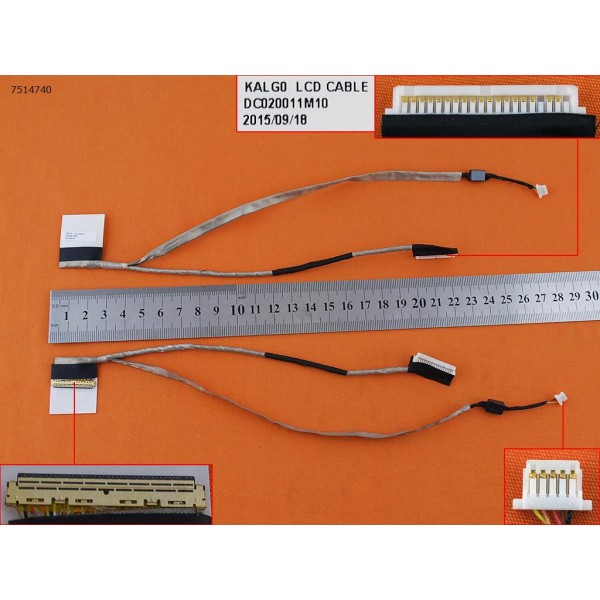 LCD кабел за Acer Aspire 4740 4740G 4540 4535 4536 4735 (For ultra-thin screen) - DC020011M10